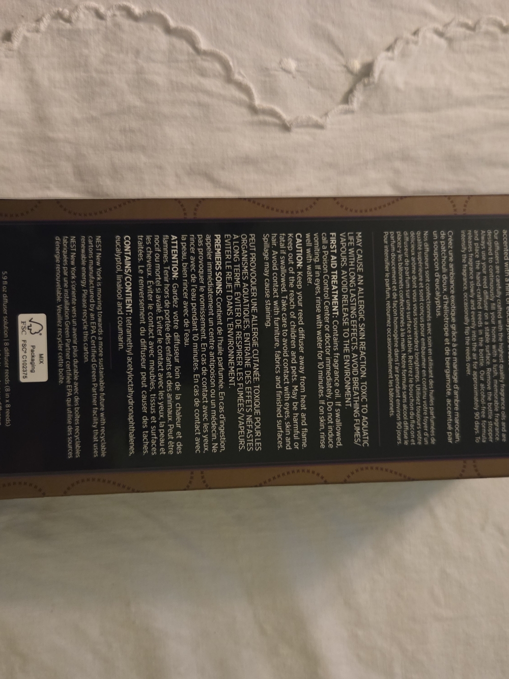 NEST Fragrances Moroccan Amber Reed Diffuser — Home Fragrance - Picture 3 of 3